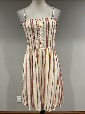 Becaal Striped Spaghetti Strap‎ Sundress size medium